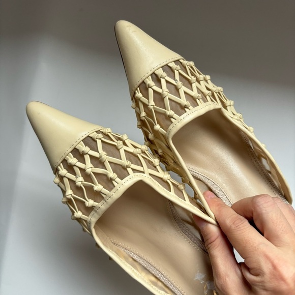 Sam‎ Edelman Snyder Mesh Mules, Eggshell Sz 6 - Picture 6 of 8